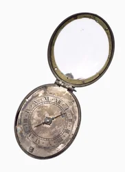 Orologio puritano ovale, c.1650 (argento)
